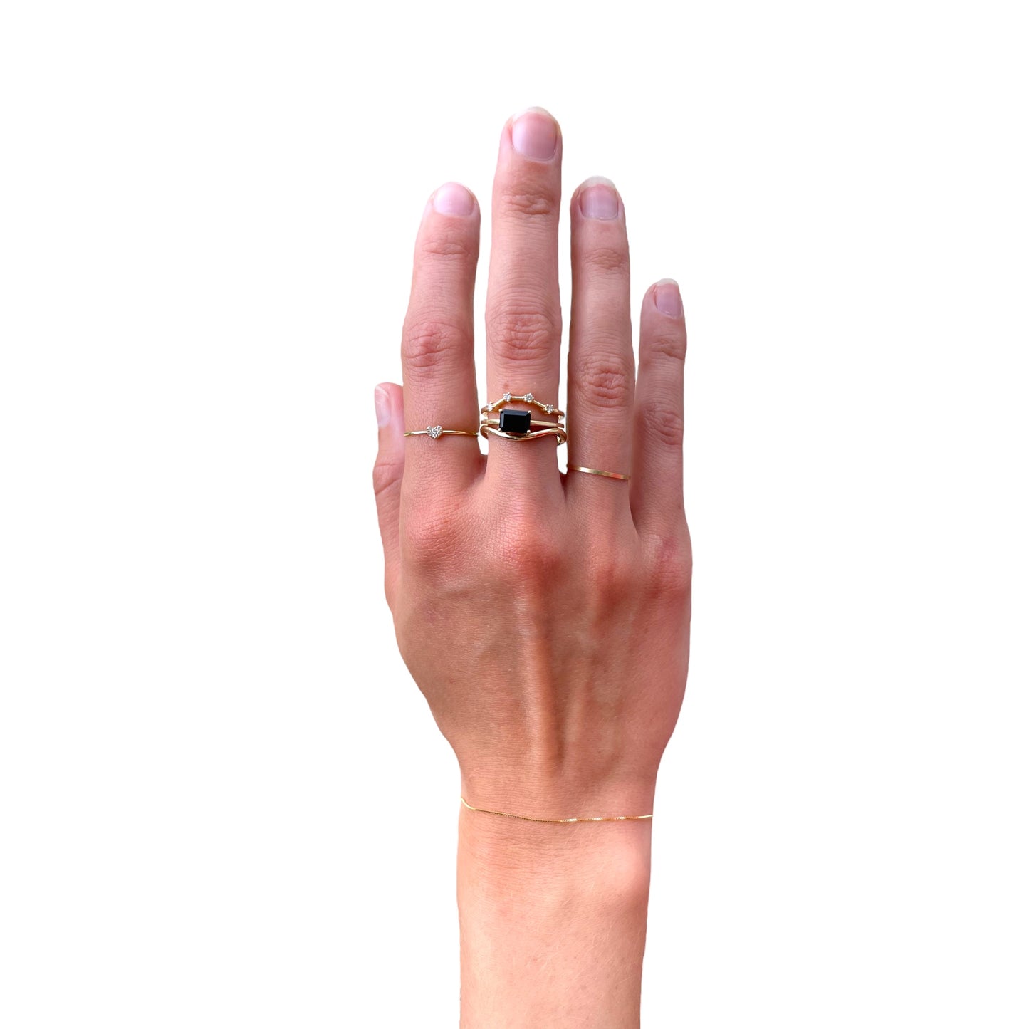 Petite Diamond Heart Ring