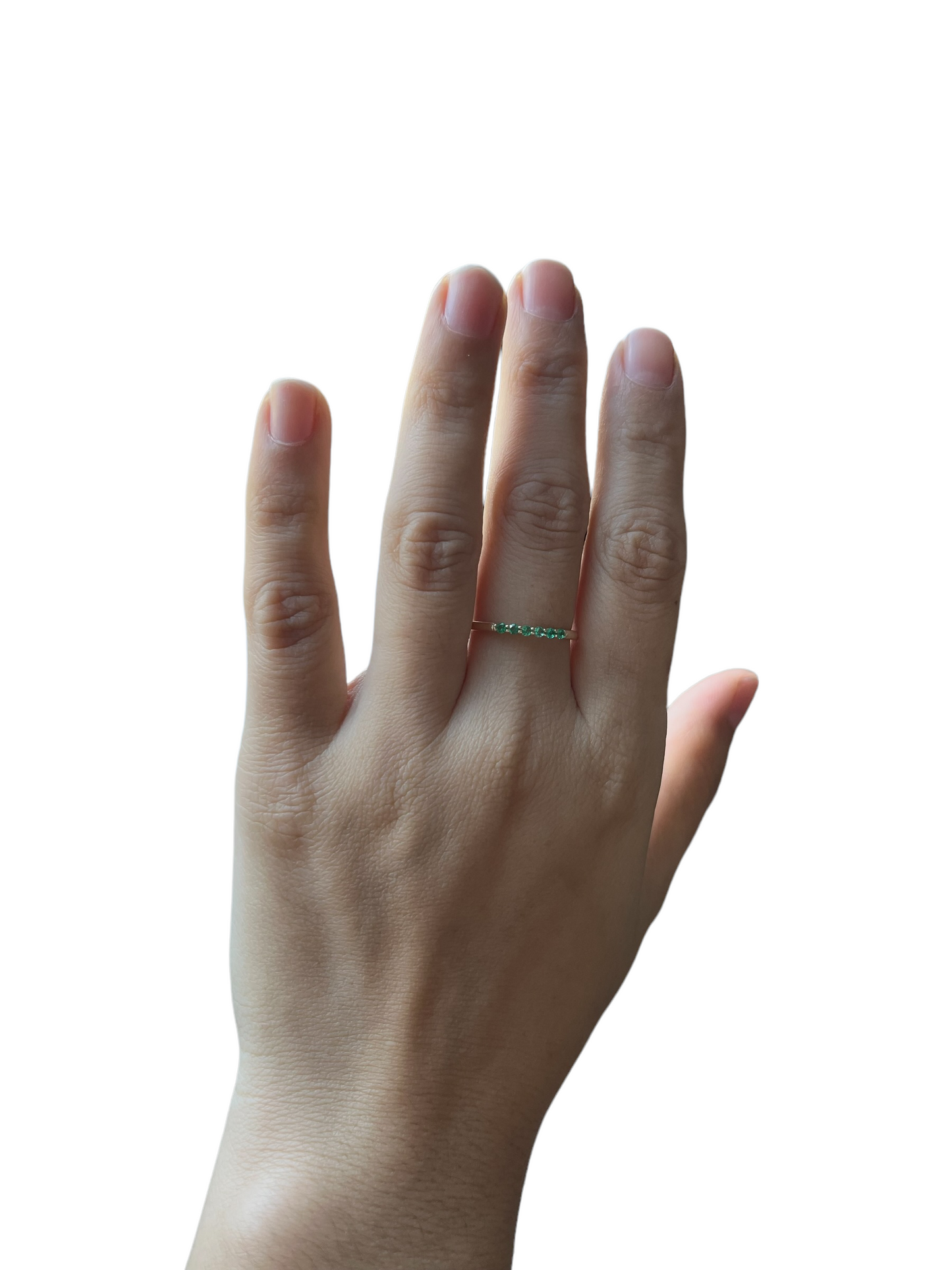 Emerald Row Ring
