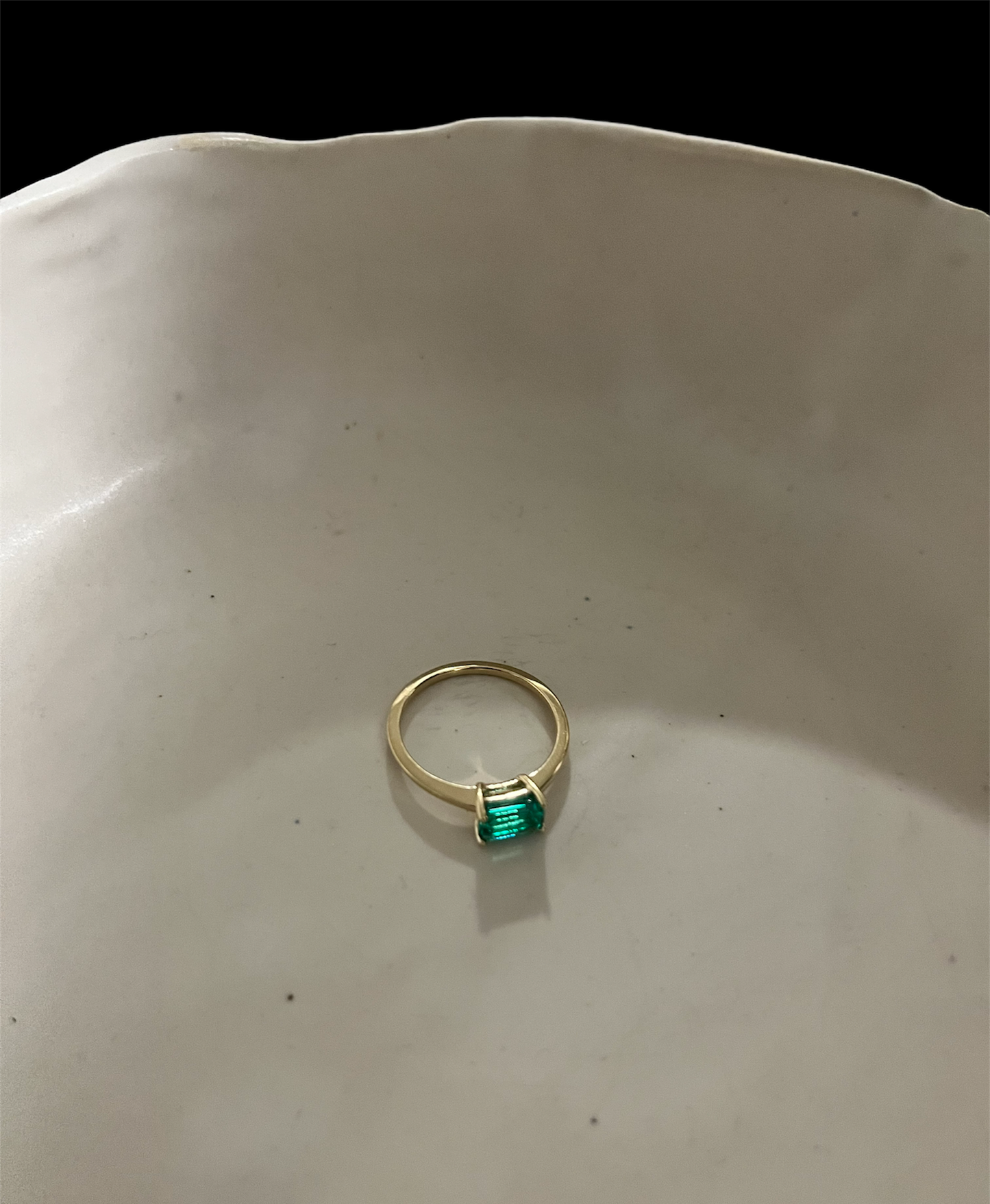 The East West Emerald Ring