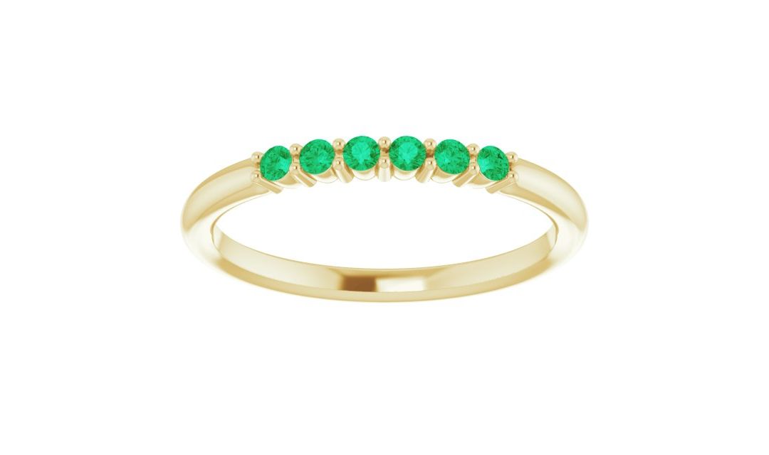 Emerald Row Ring