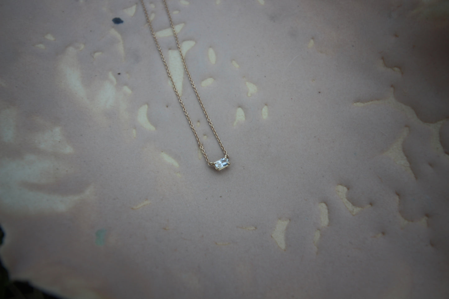 White Sapphire Horizon Necklace