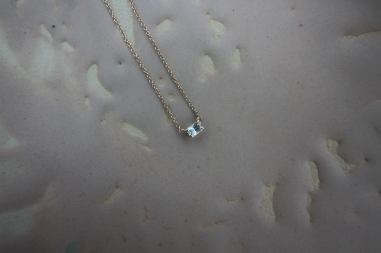 White Sapphire Horizon Necklace