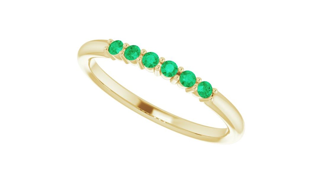 Emerald Line Ring
