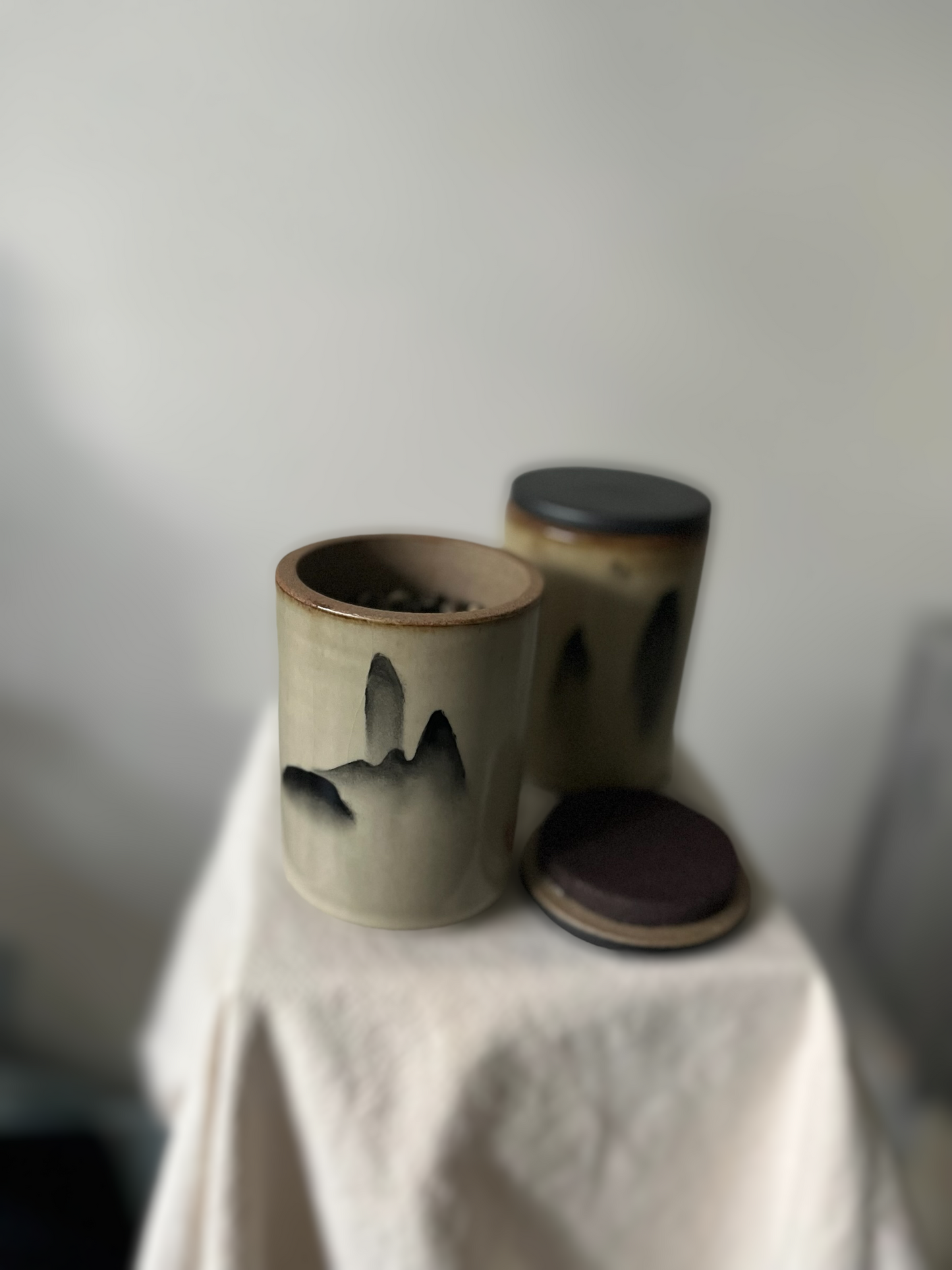 Tea Container with Mountains + Loose Leaf Tea